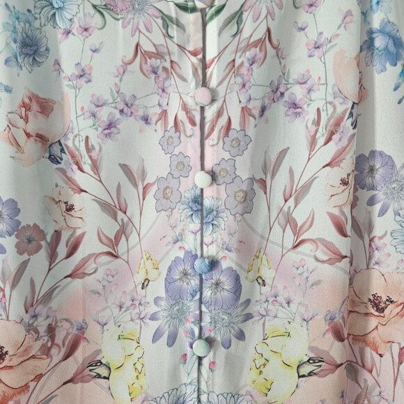 Rachel Zoe white floral print blouse - Picture 4 of 4